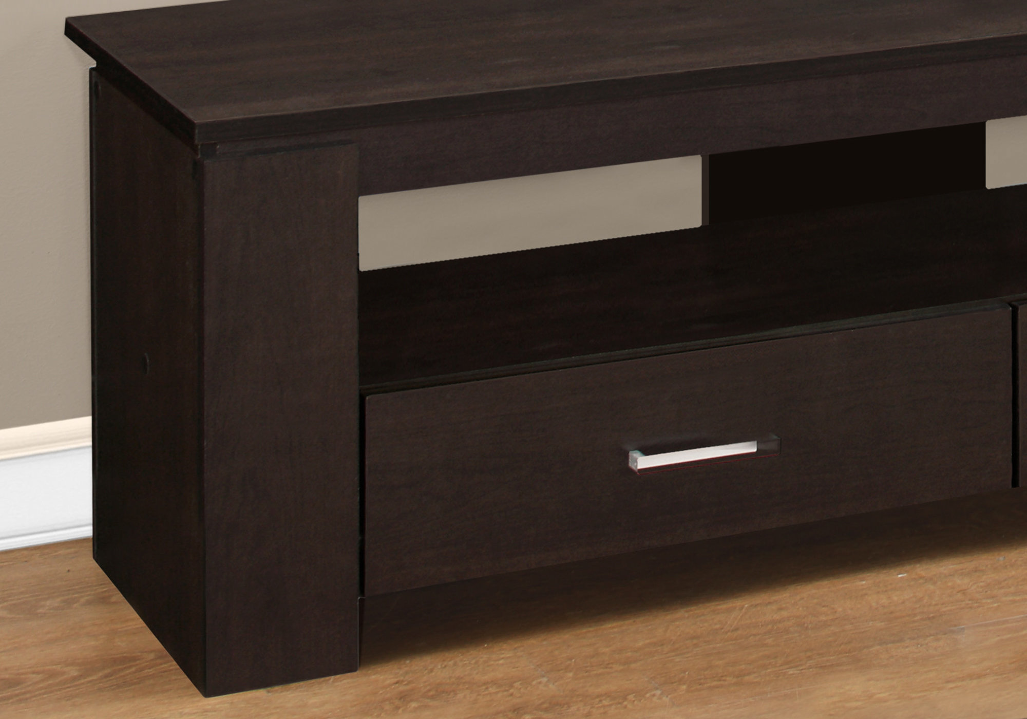 TV STAND - 48"L / CAPPUCCINO WITH STORAGE DRAWERS